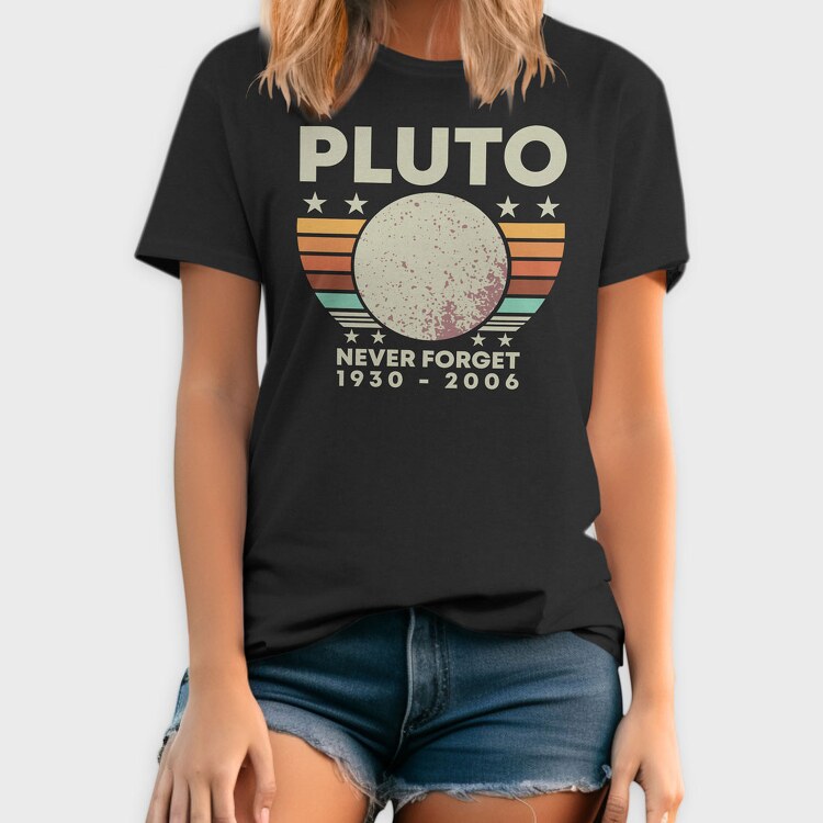 Never Forget Pluto, Tricou Barbati (Unisex)