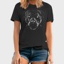 Pitbull Dog Portrait, Tricou Barbati (Unisex)