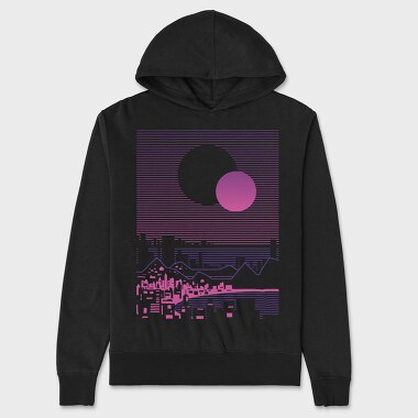 Abstract Retro, Hanorac Oversize Barbati (Unisex)