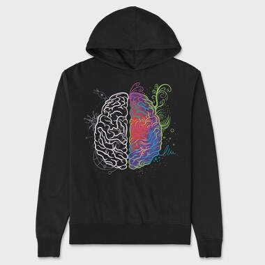 Brain Leftand Right, Hanorac Oversize Barbati (Unisex)