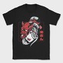 Oni Mask Girl Japanese, Tricou Barbati (Unisex)