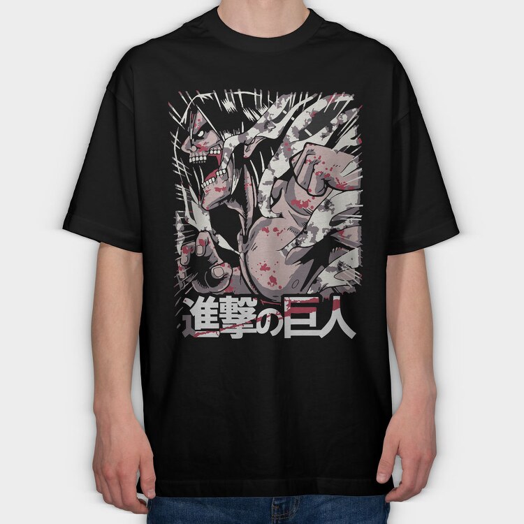Attack on Titan 48, Tricou Oversize Barbati (Unisex)