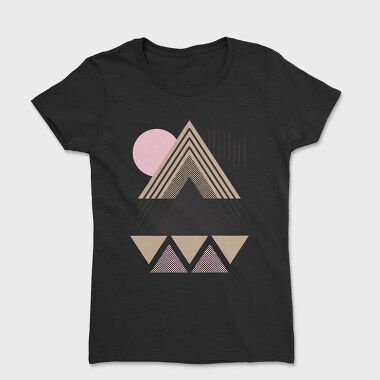 Abstract Geometric, Tricou Femei