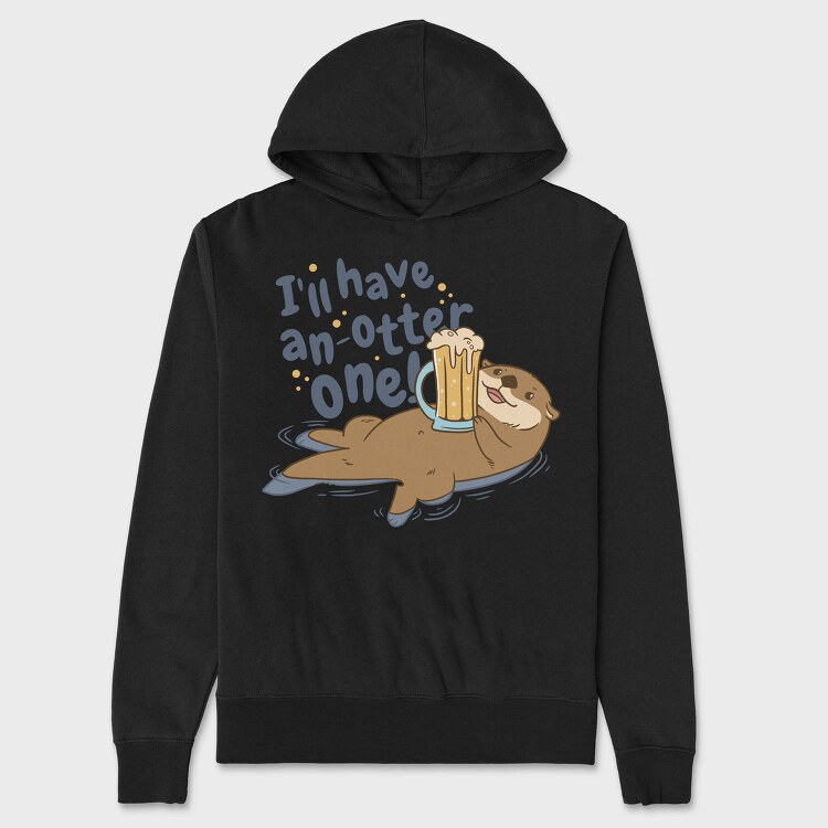 Otter Beer, Hanorac Oversize Barbati (Unisex)