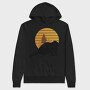 Otter In Sunset, Hanorac Oversize Barbati (Unisex)