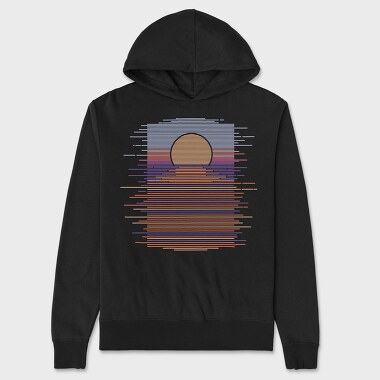 Landscape Sunset Tshirt, Hanorac Oversize Barbati (Unisex)