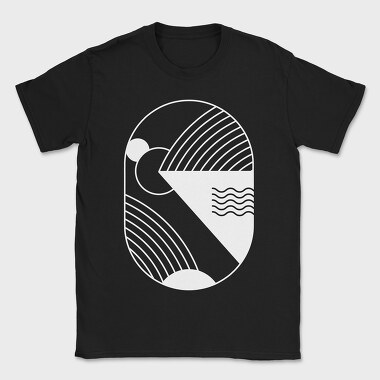 Minimal Geometric 2, Tricou Barbati (Unisex)