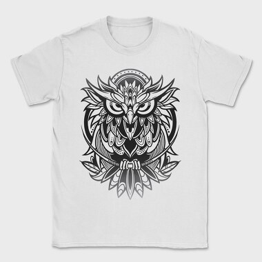 Owl Bird Animal Tribal, Tricou Barbati (Unisex)