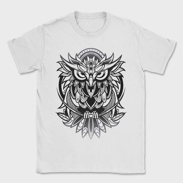 Owl Bird Animal Tribal, Tricou Barbati (Unisex)