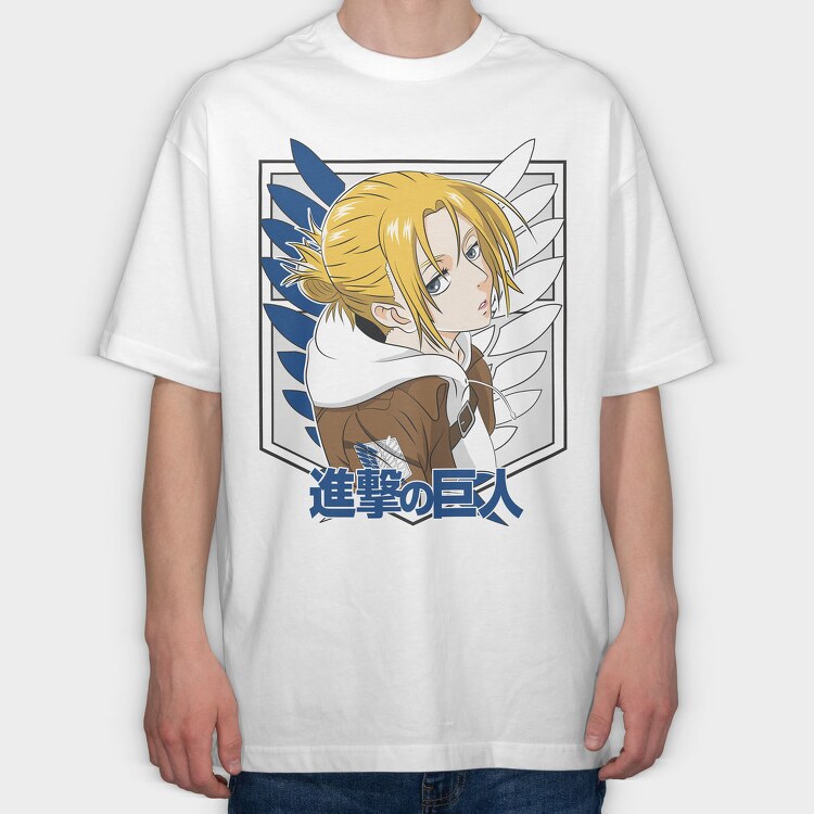 Attack on Titan 4, Tricou Oversize Barbati (Unisex)