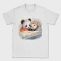 Panda And Mouse Cuddle Mice Hug, Tricou Barbati (Unisex)