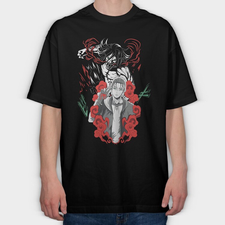 Attack on Titan 33, Tricou Oversize Barbati (Unisex)
