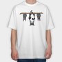 Murcielagos Gato, Tricou Oversize Barbati (Unisex)