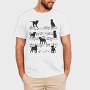 Music Staff Dogs, Tricou Barbati (Unisex)