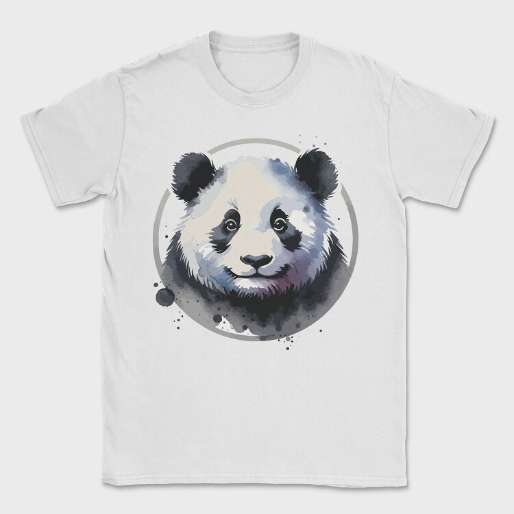 Panda Watercolor Mug, Tricou Barbati (Unisex)