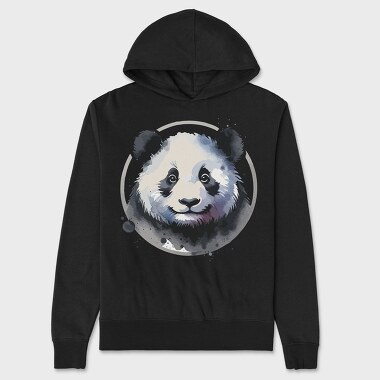 Panda Watercolor Mug, Hanorac Oversize Barbati (Unisex)