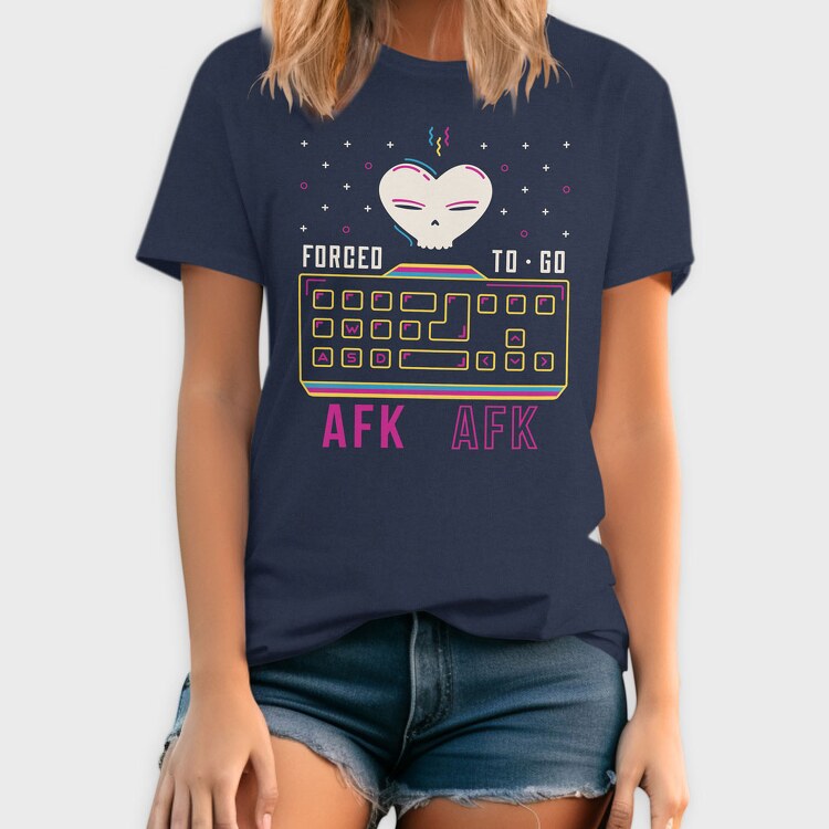 Forcet to Go Afk, Tricou Barbati (Unisex)