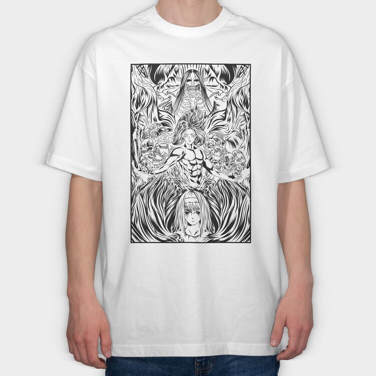 Attack on Titan 43, Tricou Oversize Barbati (Unisex)