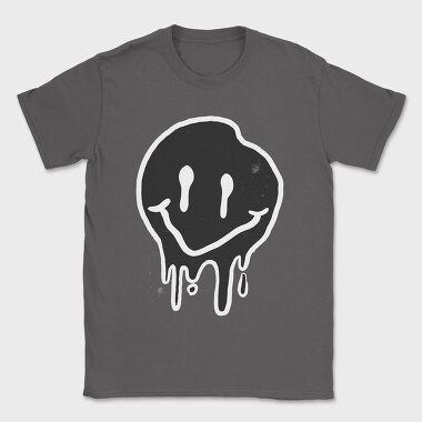 Black Smiley, Tricou Barbati (Unisex)