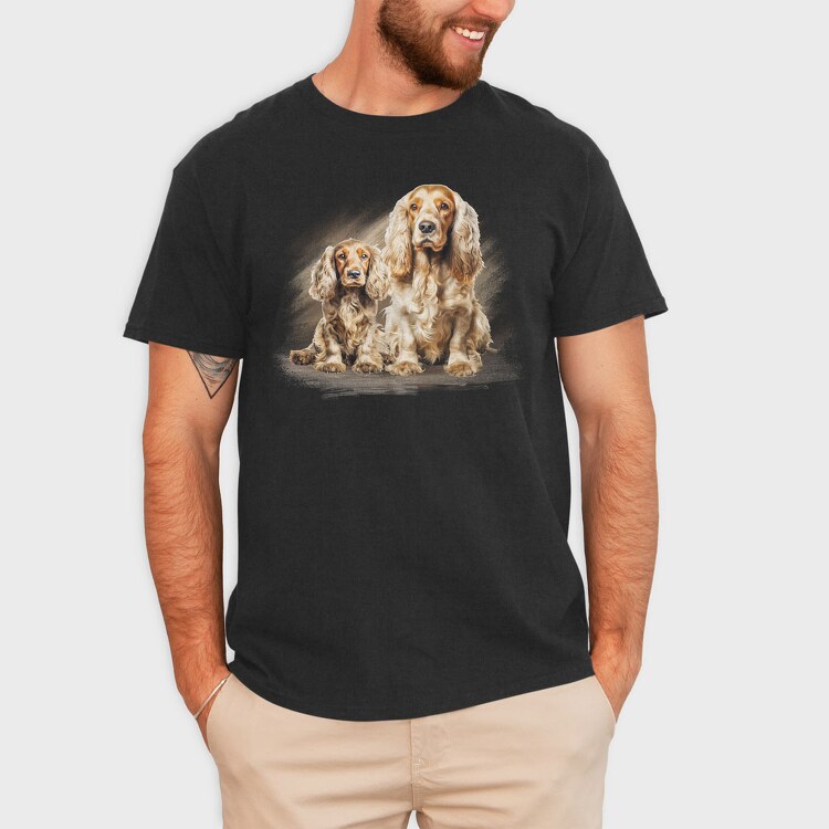 Cocker Dog, Tricou Barbati (Unisex)
