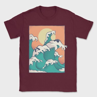 Waves Face, Tricou Barbati (Unisex)