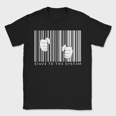 Hands On Barcode, Tricou Barbati (Unisex)