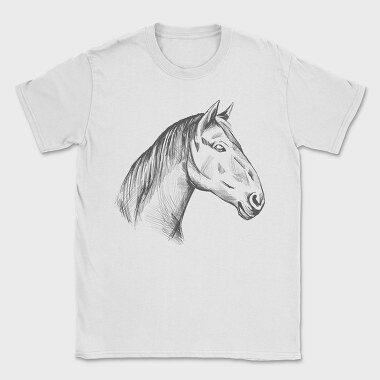 Horse Hand Draw, Tricou Barbati (Unisex)