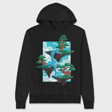 Bonsai Floating Island, Hanorac Oversize Barbati (Unisex)