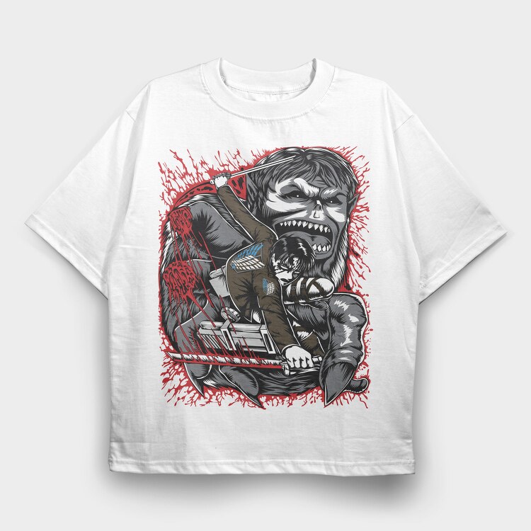 Attack on Titan 26, Tricou Oversize Barbati (Unisex)