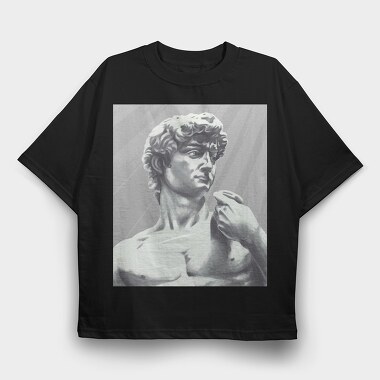 David Statue, Tricou Oversize Barbati (Unisex)