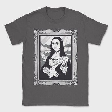 Gothic Mona Lisa, Tricou Barbati (Unisex)