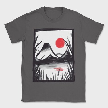 Graphite Landscape, Tricou Barbati (Unisex)