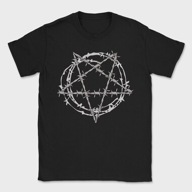 Barbed Wire Pentagram, Tricou Barbati (Unisex)
