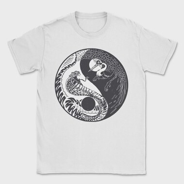 YingYang Crane Snake, Tricou Barbati (Unisex)