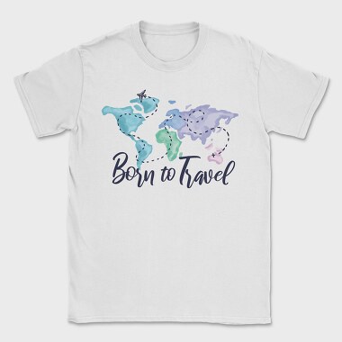 Born To Travel, Tricou Barbati (Unisex)