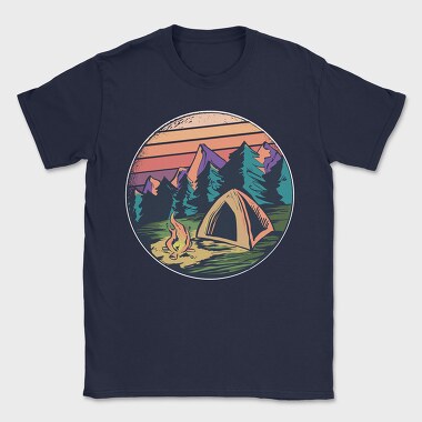 Camping, Tricou Barbati (Unisex)