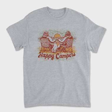Happy Campers, Tricou Barbati (Unisex)