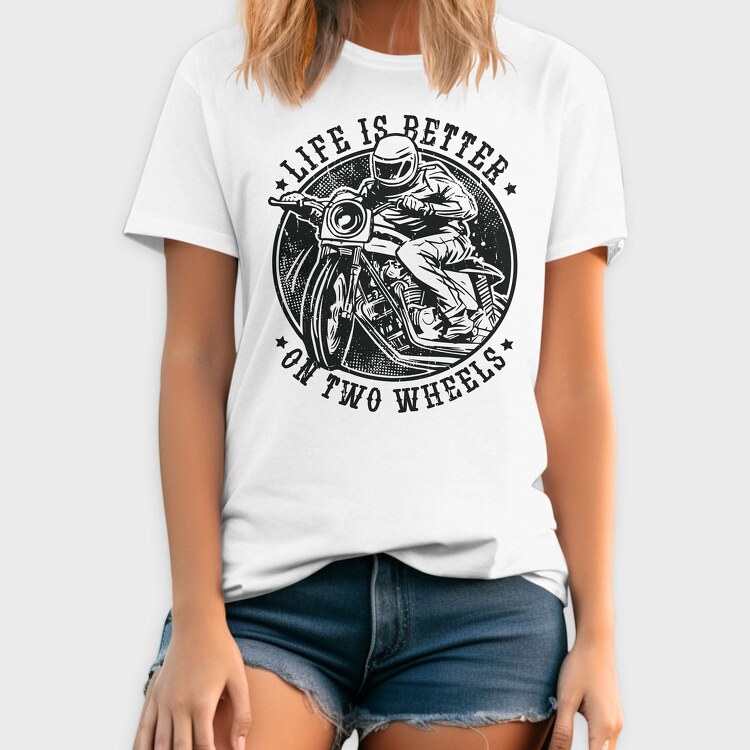 Life Is Better on Two Wheels, Tricou Barbati (Unisex)