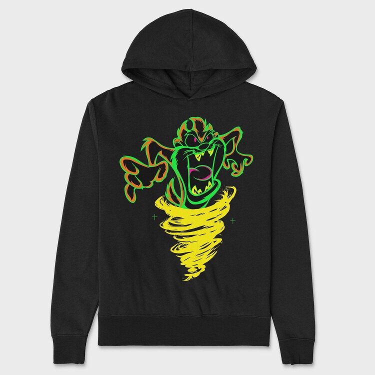 Tornado Monster Eyes, Hanorac Oversize Barbati (Unisex)