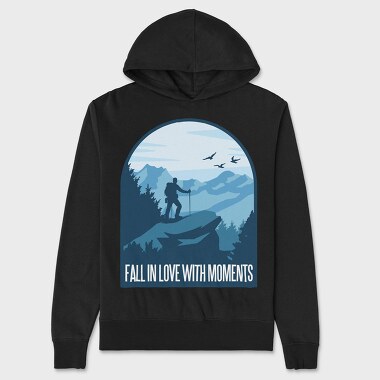 Fall In Love With Moments, Hanorac Oversize Barbati (Unisex)