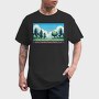 Pixel Art Landscape, Tricou Barbati (Unisex)