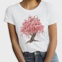 Sakura Tree Watercolor, Tricou Femei