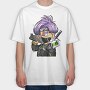 Supreme Money Gangster Gun Urban Art, Tricou Oversize Barbati (Unisex)