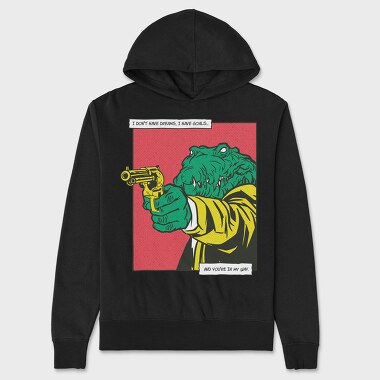 Alligator Pistol, Hanorac Oversize Barbati (Unisex)