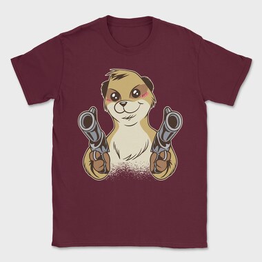 Meerkat Gun, Tricou Barbati (Unisex)
