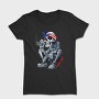 Skeleton Smoker Flag Eyes Rider Cast, Tricou Femei