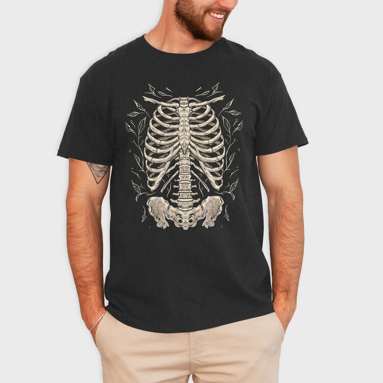 Skeleton Chest, Tricou Barbati (Unisex)