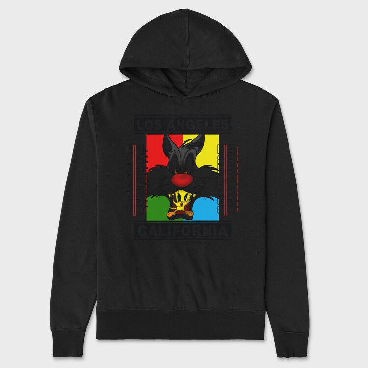 Sylvester Tweety Urban California 1976, Hanorac Oversize Barbati (Unisex)