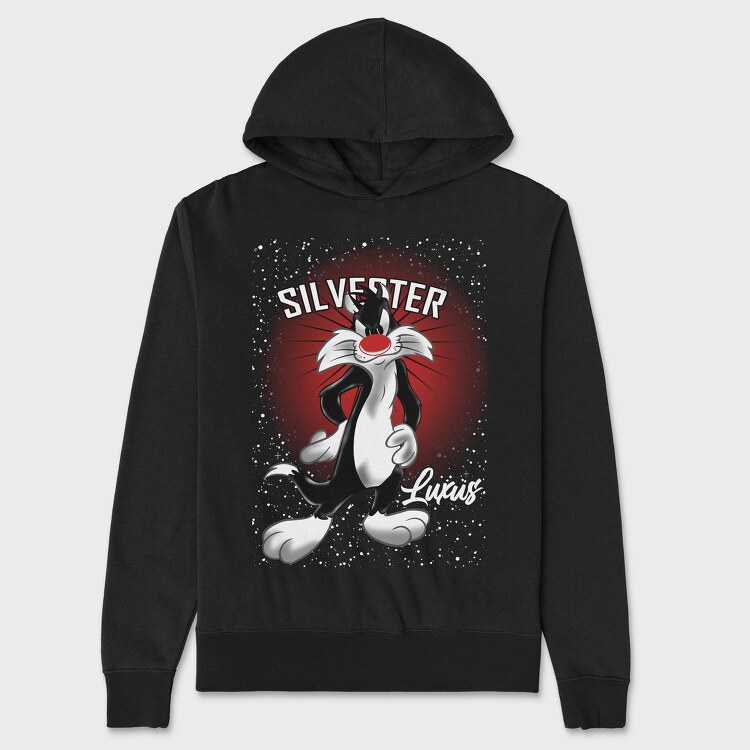 Silverster Sly Eyes Red, Hanorac Oversize Barbati (Unisex)