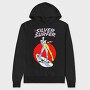 Silver Surfer Red Circle Sky, Hanorac Oversize Barbati (Unisex)